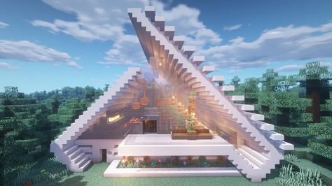 Minecraft Modern Houses, Minecraft Modern Mansion, Minecraft Modern House Designs, Minecraft Modern City, Modern House Minecraft, Modern Minecraft Houses, Minecraft Mansion, Minecraft Houses Blueprints, Minecraft House Plans