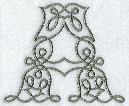 Celtic Knotwork Letter "A" - for me! :) Celtic Alphabet, Alfabet Letters, Embroidery Alphabet, Celtic Patterns, Celtic Knotwork, Celtic Knots, Embroidery Letters, Celtic Symbols, Paper Embroidery