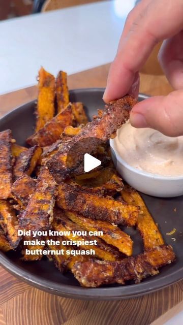 Easy Keto Recipes 🥑🥩👩‍🍳🥓 on Instagram: "Want “actually” CRISPY BUTTERNUT SQUASH Fries?? 🤤 

🥗 Get your FREE keto recipes cookbook 🎯>> Link in Bio  @__keto.guide__

These come out so good you won’t forgive yourself for not loving butternut squash 😂. They get actually crispy and have the perfect balance of sweet, salty, and smoky in each bite.
.
To get them crispy… this is super important: a high heat oven is super critical, so we’re gonna bake these up at 450F.
.
Here is how I made them:

1.Start by cutting a large butternut squash in half, remove the middle, then peel the squash with a vegetable peeler.
.
2.Cut these in relatively similar size fry shapes. Cut them to be about 1/4 to 1/3 inch thick maximum so they cook evenly and gets crispy.
.
3.In a bowl, combine 4 tablespoons ol Butternut Squash Fries, Squash Fries, Chili Lime Sauce, Keto Guide, Pecorino Cheese, Free Keto Recipes, Vegetable Peeler, Chili Flakes, Keto Meal