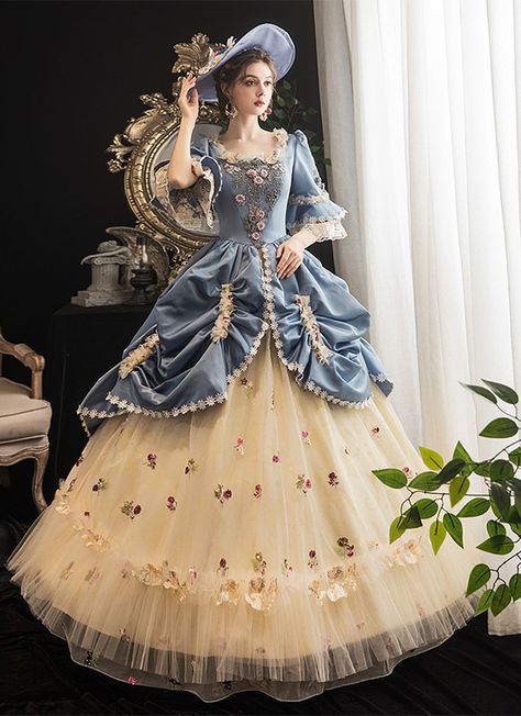 Buy high quality Rococo Baroque Marie Antoinette Ball Dresses 18th Century Renaissance Historical Period Victorian Dress Gown For Women at low price.Shop for Vintage Authentic Victorian Dresses,Ballgowns,Special Occasion Dresses,Masquerade Party Dresses online. Victorian Dress Gown, Masquerade Party Dresses, Victorian Ball Gowns, Gothic Victorian Dresses, Gaun Abad Pertengahan, Baroque Dress, Rococo Dress, Antoinette Dress, Victorian Gown