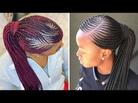 ❤️�� 2020 Ghana Weaving Styles : Latest Ghana Weaving For Ladies Quick Weave Hairstyles Braids, Curly Hairstyles Edges, Cute Natural Curly Hairstyles, Latest Ghana Weaving, Hairstyles Edges, Latest Ghana Weaving Hairstyles, Curly Hairstyles Cute, Braided Ponytail Black Hair, Latest Hairstyles For Ladies