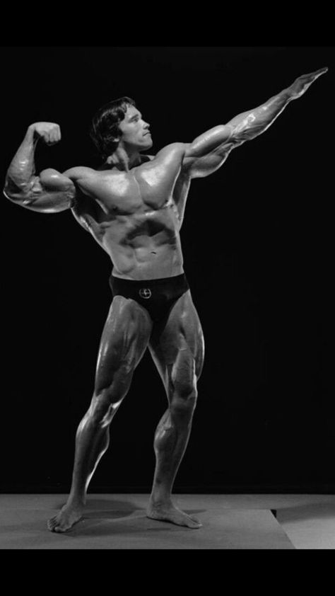 Arnold Pose, Arnold Schwarzenegger Body, Arnold Schwarzenegger Gym, Bodybuilding Poses, Arnold Bodybuilding, Gym Poses, Arnold Schwarzenegger Bodybuilding, Schwarzenegger Bodybuilding, Strength Conditioning By Body Part