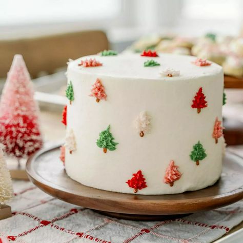 Christmas Birthday Smash Cake, Cute Christmas Cake Designs, Merry Birthday Cake, Merry Christmas Cake Design, Christmas 1st Birthday Cake, Christmas Smash Cake 1st Birthdays, Christmas Bday Cake, Fall Mini Cakes Ideas, Christmas Cookie Cake Design