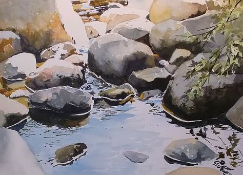 Transparent Watercolor, Watercolor Landscapes, Watercolor Beginner, Art Basics, Artist Working, Watercolor Paintings For Beginners, Art Society, 수채화 그림, Watercolor Landscape Paintings