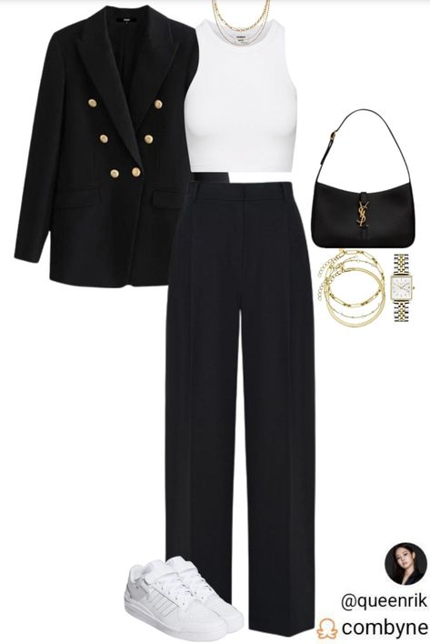 Suit And Trousers Women, Work Outfits Casual, Effortlessly Chic Outfits, Classy Work Outfits, Stylish Work Outfits, Modest Fashion Outfits, Looks Chic, Kpop Fashion Outfits, Professional Outfits