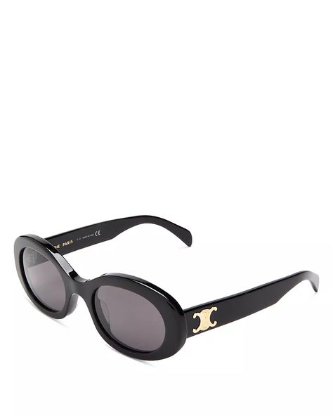 CELINE - Women's Triomphe Round Sunglasses, 52mm Celine Triomphe Sunglasses, Nyc Clothes, Celine Triomphe, Round Sunglasses Women, Celine Sunglasses, Girl Closet, Jet Setter, Oval Sunglasses, Models Off Duty