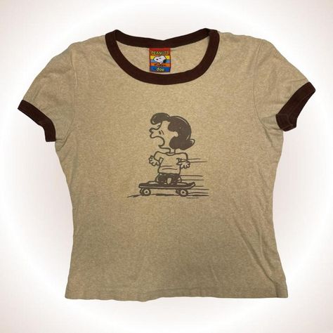 Lucy Van Pelt, Brown Shirt, Buy Car, Swaggy Outfits, Vintage Stuff, Accessories Clothing, Dream Clothes, Look Cool, Infant Tees