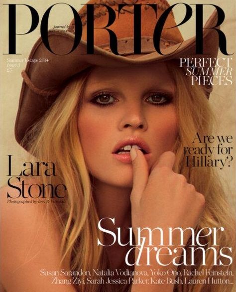 Western Glam, Leather Cowboy Hats, Porter Magazine, Lara Stone, Nyc Summer, Into The West, Susan Sarandon, Summer Escape, Fashion Magazine Cover