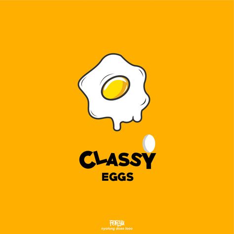 Egg Logo Design Ideas, Egg Poster Design, Egg Logo Design, Telur Goreng, Egg Logo, Graphic Deisgn, Telur Dadar, Happy Dussehra Wishes, Egg Packaging