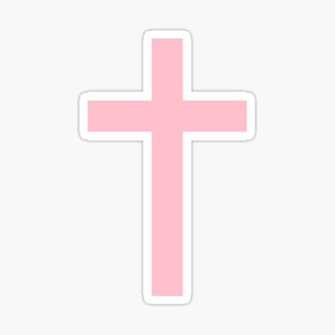 Pink Stickers | Redbubble Christian Stickers Free Printable, Bible Journal Stickers, Pink Wallpaper Desktop, Pink Stickers, God Sticker, Cross Wallpaper, Pink Laptop, Cute Laptop Stickers, Bubble Stickers