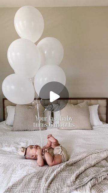 Monica Kim | relatable mom life on Instagram: "Still can’t believe our last baby is 6 months old 😭 where has the time gone? 

Inspo: @itsmarisaherr 

#baby #6monthsold #babyphotography #babyphotoshoot #babymilestones #cutebaby #babyactivities baby activities baby photoshoot baby photos 6 month old baby newborn new mom mom of 3 motherhood baby milestones last baby" 3 Month Baby Photoshoot Ideas, Milestones For Babies Monthly Pictures, 6month Baby Photoshoot, 6 Month Old Baby Photoshoot, 6 Months Photoshoot Ideas, 6 Months Old Photo Ideas, 3 Month Baby Picture Ideas, 4 Month Photoshoot, Baby 6 Month Photoshoot