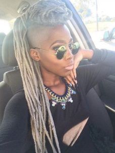 40 Mohawk Hairstyles For Black omen - Part 9 Braid Beauty, Mohawk Cut, Locs Ideas, Braided Mohawk, Braids With Shaved Sides, Mohawk Styles, Shaved Side Hairstyles, Mohawks, Faux Locs Hairstyles