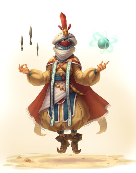 Desert Nomad Fantasy Art, Desert Nomad Art, Desert Nomad Character Design, Dnd Desert, Medieval Character, Desert Nomad, Dark Sun, Painted Post, Fantasy Races