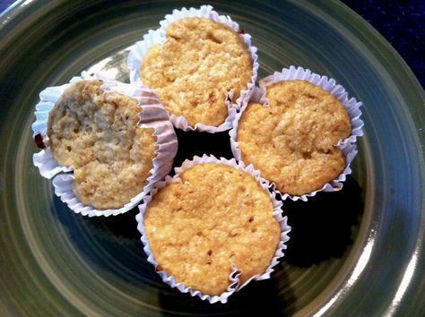 Me on Dukan: RECIPE: Vanilla Oat Bran Muffins Dunkan Diet, Diet Sweets, Dukan Recipes, Oat Bran Muffins, Dukan Diet Recipes, Oat Bran, Banana Cupcakes, Bran Muffins, Healthy Banana