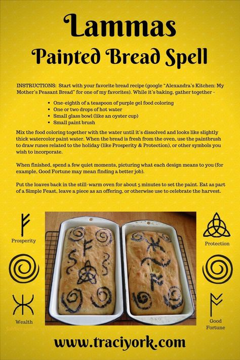 Painted Bread, Wicca Recipes, Wiccan Sabbats, Kitchen Witch Recipes, Kitchen Witchery, Eclectic Witch, Wiccan Spell Book, Pagan Witch, Gel Food Coloring