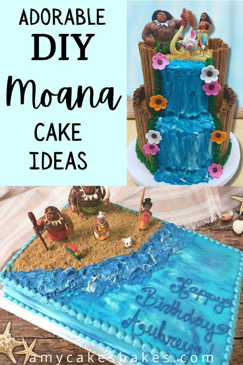 Moana Cake Design, Moana Birthday Cake, Lila Party, Bolo Moana, Moana Cake, Disney Birthday Cakes, Disney Birthday Party, Moana Birthday Party, Moana Party