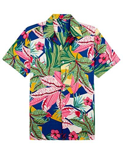 Alimens & Gentle 100% Cotton Regular Fit Short Sleeve Casual Hawaiian Shirt for Men Alimens & Gentle Beach Shirt Men, Mens Beach Shirts, Hawaiian Shorts, Shirt Detail, 3d Shirt, Beach Shirt, Sea Breeze, Mens Hawaiian Shirts, Hawaiian Shirts