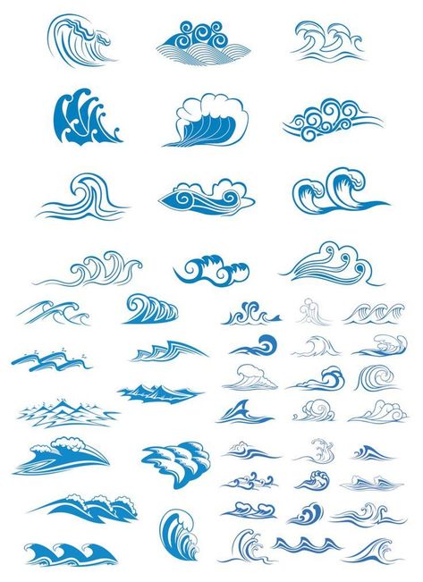 Wellen Tattoo, Waves Symbol, Wave Drawing, Wave Illustration, Waves Logo, 1 Tattoo, Waves Tattoo, Doodle Drawing, Lukisan Cat Air Baby Dragon Tattoos, Tattoo Wave, Waves Symbol, Waves Logo, Tattoo Girls, Sea Design, 1 Tattoo, Elephant Tattoos, Waves Tattoo