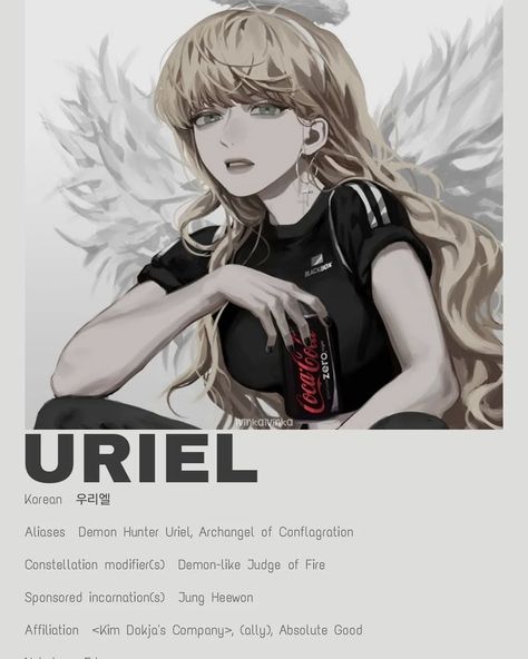 ORV > Uriel #manhwaedit #manhwa #manhwarecommendation #manhua #manhwaedits #mamhwarecommendations #orv #omniscientreadersviewpoint #omniscientreadersviewpointedit #omniscientreader Omniscient Reader's Viewpoint Uriel, Uriel Omniscient Reader, Character Minimalist Poster, Viewpoint Art, Uriel Orv, Manhwa Novel, Minimalist Polaroid Poster, Omniscient Reader's Viewpoint, Readers Viewpoint