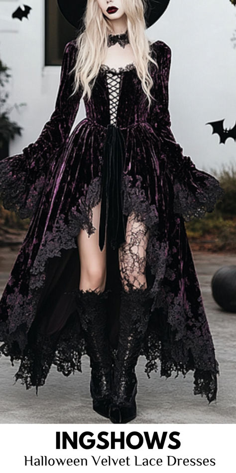 Holiday Sale! UP TO 70% OFF Dark Witch Outfit, Short Cardigan Sweater, Gothic Witch, Short Cardigan, Lace Splicing, Cardigan Sweater Jacket, Velvet Lace, Casual Style Outfits, Style Outfits