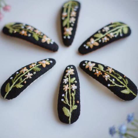 Black linen teardrop embroidered hair clips RESTOCKED!! Embroidered Clips, Embroidered Hair Clips, July 1, Black Linen, Hair Clips, Hair, On Instagram, Quick Saves, Black