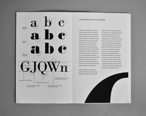 Bodoni Poster Typography, Type Book Cover, Didot Font, Typography Book Layout, Font Specimen, Typography Book Design, Typography Books, Type Specimen Book, Typography Magazine