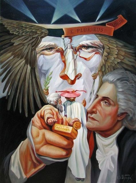 Uncle Sam Oleg Shuplyak, Image Illusion, Optical Illusion Paintings, Illusion Kunst, Illusion Paintings, Optical Illusion Drawing, Image Halloween, Hidden Images, Visual Illusion