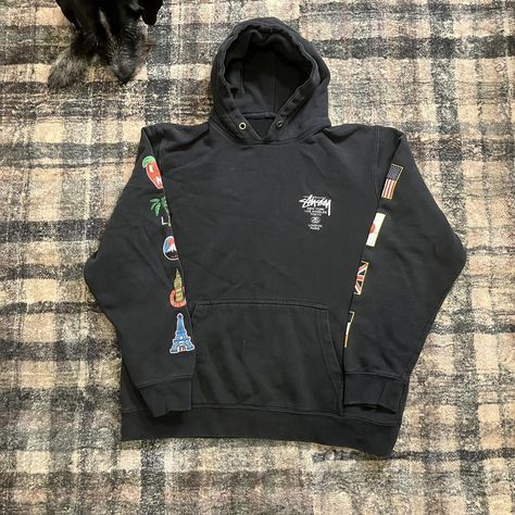 2000s y2k black Stussy world tour graphic hoodie
-... - Depop Stussy World Tour, Stussy Streetwear, Vintage Hoodie, Y2k Black, Hoodie Top, Graphic Hoodie, Graphic Hoodies, World Tour, Christmas List