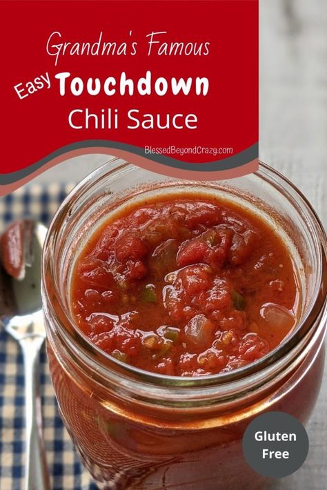 Chili With Ketchup Recipe, Easy Chili Sauce Recipe, Chili Sauce Recipe Homemade, Homemade Chili Sauce For Canning, Canned Chili Sauce Recipe, Chili Sauce Canning Recipes, Chilli Sauce Recipe, Canning Chili Sauce, Chili Starter Recipe