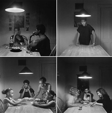 Kitchen Table Series, Family Tree Album, Sequence Photography, Carrie Mae Weems, Table Photography, Narrative Photography, Photo Sequence, Storytelling Photography, Photos Of People