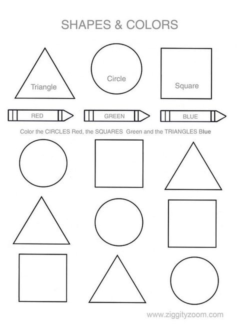 spanish worksheets for kindergarten | Printable Shapes and Colors worksheet for preschool and kindergarten. Colors Preschool, Shape Worksheets For Preschool, Color Worksheets For Preschool, Shapes Worksheet Kindergarten, Homework Sheet, Shapes Kindergarten, Printable Shapes, Aktiviti Kanak-kanak, Preschool Colors