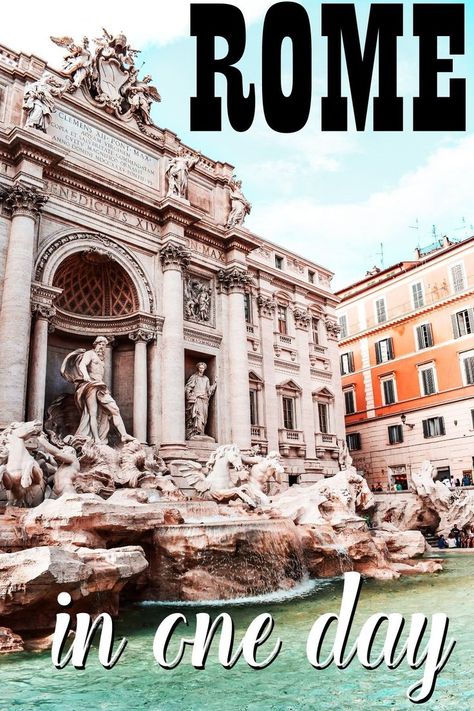 One Day In Rome, Rome In A Day, Day In Rome, Visit Rome, Rome Travel Guide, Traveling Europe, Things To Do In Italy, Mexico Travel Destinations, Italy Itinerary