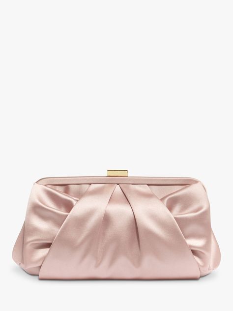 Alice Satin Bow Clutch Bag - Pink - Phase Eight Shoulder bags Pink Clutch Bag, Bow Clutch, Satin Clutch, Pink Clutch, Party Clutch, Pink Petals, Mint Velvet, Beaded Clutch, Fashion Design Sketches