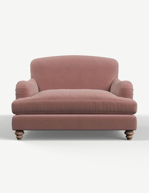 Velvet Love Seat, Sofa Outlet, Big Comfy Chair, Scandi Furniture, Vintage Leather Sofa, Velvet Furniture, Sofa Inspiration, Pink Sofa, Mid Century Armchair