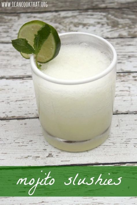 Frozen Mojito Recipe, Frozen Mojito, Non Alcoholic Mojito, Vodka Mojito, Slushy Drinks, Slushie Machine, Slush Recipes, Virgin Mojito, Life Is A Party