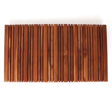 Eleutherius Teak Shower Mat Wooden Shower Mat, Wood Shower Mat, Teak Bathmat, Wood Bath Mats, Teak Shower Mat, Teak Bath, Shower Mats, Stylish Doors, Wood Bath