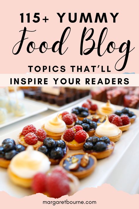 Want to delight the readers of your food blog? Inspire them to cook or bake something delicious? Get inspired yourself with 115+ food blog post ideas - from a content creator who once worked in marketing, promoting the topic food brands and food associations in US and Canada. Check out these food blog topics and start publishing posts that will grow your food blog. Food Blog Inspiration, Food Content Creator, Trending Food, Bake Something, Food Blogging, Blog Post Ideas, Food Content, Healthy Food Blogs, Blog Ideas