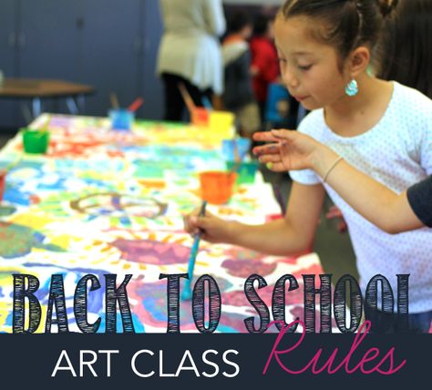 Ahhh…the first day of school. No doubt you’ve already been into your art room putting new art supplies into pretty bins, throwing out all the junk that you stuffed into drawers last June and dreaming about all the perfect students you’ll be teaching. If you’re really ambitious you might create stations in your art … Art Class First Day, First Day Art Class Ideas Elementary, First Day Of Art Class Activities, First Day Of School Art Projects, First Day Art Class Ideas, First Day Of Art Class Elementary, Art Class Activities, Art Expectations, Art Class Rules