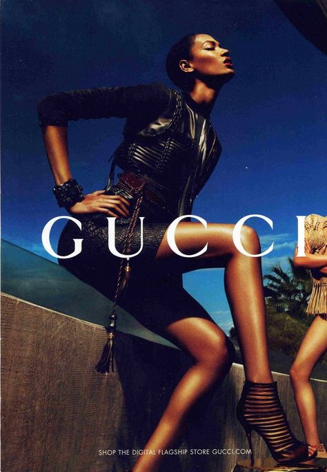 Gucci S/S 2011 Ad Campaign  - I've always been drawn to the way Gucci ads are done.  The photography, the color, whatever...I can't really say for sure.  One of our first assignments in hair school was to tear out a photo from a mag there and try to replicate the haircut.  We had to explain it, and also why we chose that cut.  I answered that i chose it because of the photo as a whole. I just loved it. It was a Gucci ad. Gucci Editorial, Gucci Ad, Editorial Campaign, Alas Marcus Piggott, Mert And Marcus, Ad Photography, Gucci Spring, Joan Smalls, Gucci Fashion