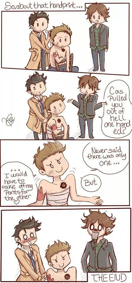 Destiel Fanart Comic, Demon Dean X Castiel Fan Art, Dean X Castiel, Supernatural Fan Art Destiel, Dean And Castiel Fan Art, Destiel Cute Fanart, Destiel Comic Cute, Destiel Fanart, Castiel Supernatural