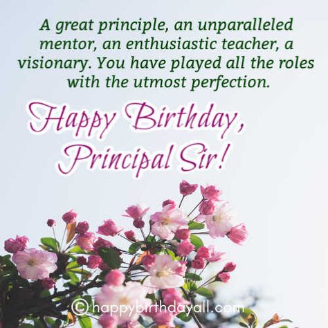 31 Best Happy Birthday Wishes for Principal Sir With Images Birthday Wishes For Sir Messages, Teachers Day Wishes For Principal, Birthday Wish For Principal Mam, Happy Birthday Principal Sir, Birthday Wishes For Principal Sir, Birthday Wishes For Principal Ma'am, Happy Birthday Sir Images, Principal Day Quotes, Birthday Card For Principal