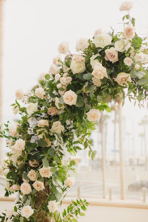 Beach Resort Wedding, Blush Wedding Inspiration, Beach Wedding Flowers, Reception Design, Ceremony Decor, Gorgeous Couple, Floral Designer, Floral Arch, Wedding Ceremony Decorations