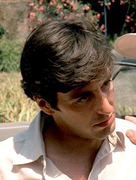 Al Pacino Godfather, Al Pacino The Godfather, The Godfather 1972, Godfather 1972, Young Al Pacino, Mens Street Style Summer, Hot Dads, Tony Montana, Boy Best Friend