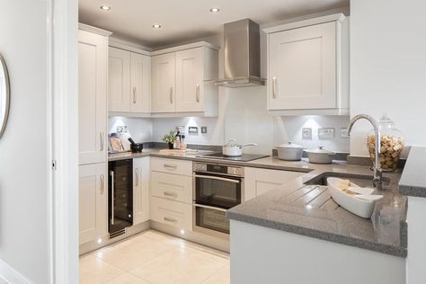 Barratt Homes Interiors, Log Home Kitchens, Barratt Homes, Homes Kitchen, Semi Detached House, Kitchen Diner, Log Homes, Kitchen Flooring, Interior Design Kitchen