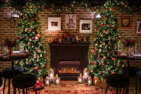 Great Jones Distillery’s downstairs “speakeasy” has once again been transformed into one of the coziest spots in NYC with gorgeous holiday decor to make it lo Winter Chalet, Great Jones, Special Drinks, Event Website, Deck The Halls, Getting Ready, Holiday Spirit, The Holiday, Whiskey