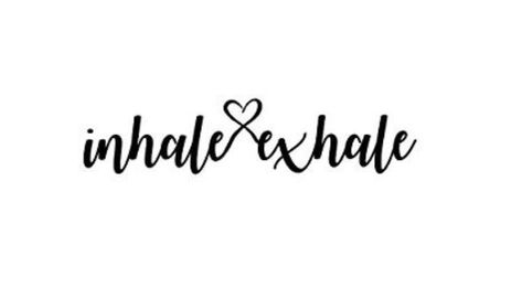 #tattoo #inhale #exhale Inhale Exhale Tattoos For Women, Exhale Tattoo, Inhale Exhale Tattoo, Breathe Symbol, Yoga Tattoos, Phrase Tattoos, Yoga Prints, Funny French, Sleeve Ideas