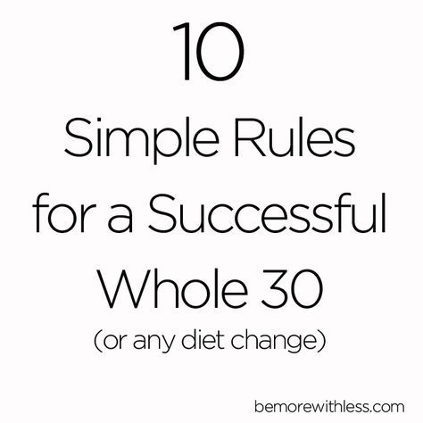 10 Simple Rules for a Successful Whole30 (or any diet change) Whole 30 Rules, Whole Thirty, Whole 30 Challenge, 30 Diet, Paleo Muffins, Whole 30 Diet, Paleo Whole 30, Simple Rules, Whole 30 Recipes