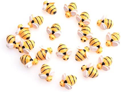 Amazon.com: Sowaka 20 Pcs Mini Bee Ornaments Tiny Resin Flatback Embellishment Bumble Bee for Hair Clip DIY Craft Art Project Home Garden Decoration Supplies Jewelry Making Scrapbooking (Small) Bee Ornaments, Bumble Bee Craft, Baby Sunglasses, Hair Clips Diy, Bee Crafts, Diy Headband, Theme Party Decorations, Craft Art, Scrapbooking Embellishments