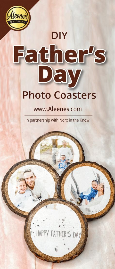 Diy Photo Coasters, Teacher Crafts, Diy Father's Day Crafts, How To Make Photo, Diy Father's Day, Teacher Craft, Coaster Crafts, Cheap Gift, Photo Coasters