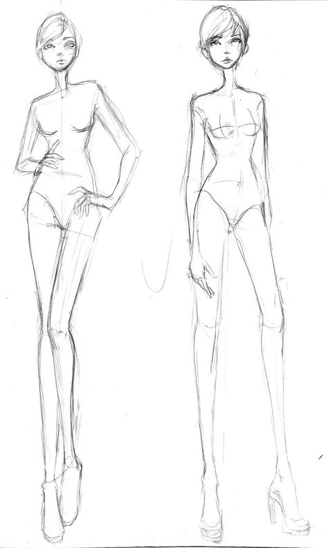 fre fashion croquis | Free Fashion Croquis 05 by Aiciel on deviantART Mode Poses, Fashion Croquis, Illustration Tutorial, Fashion Figure Drawing, Model Sketch, Body Sketches, Fashion Templates, Fashion Sketchbook, Drawing Templates